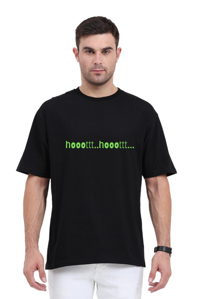 "Hoot " owl graphic - Unisex Oversize Tshirts