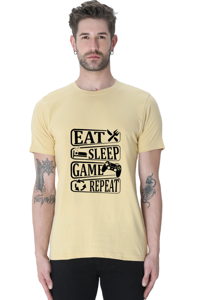"Game On: Premium Cotton Gamer T-Shirt"-Men