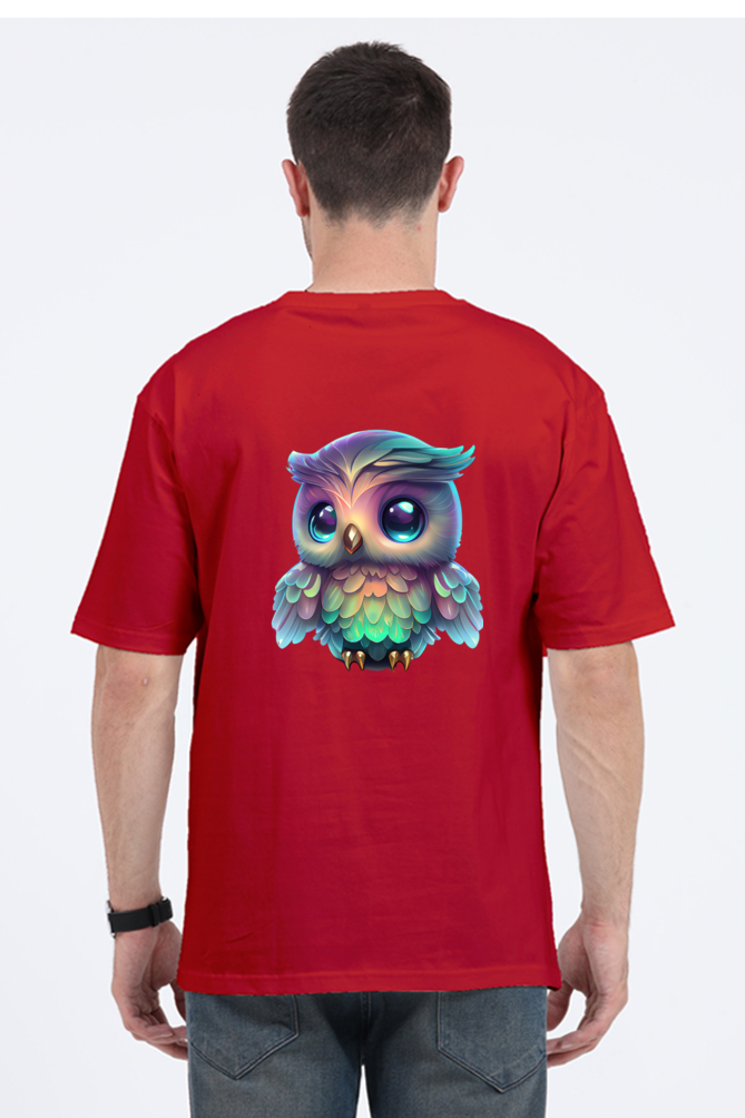 "Hoot " owl graphic - Unisex Oversize Tshirts