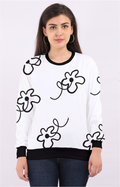 Women Sweatshirt-flower style