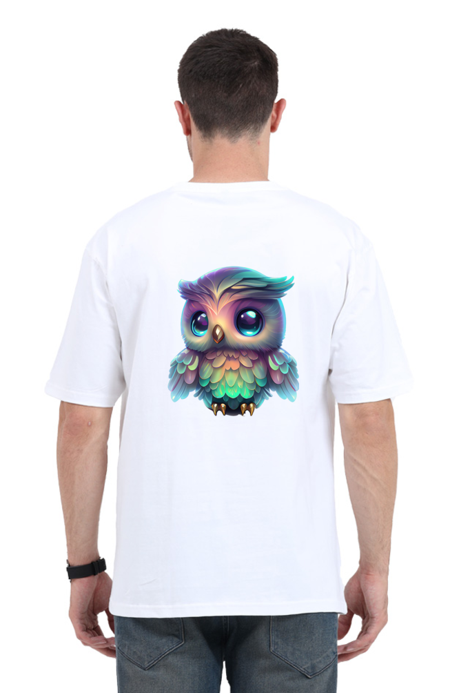 "Hoot " owl graphic - Unisex Oversize Tshirts