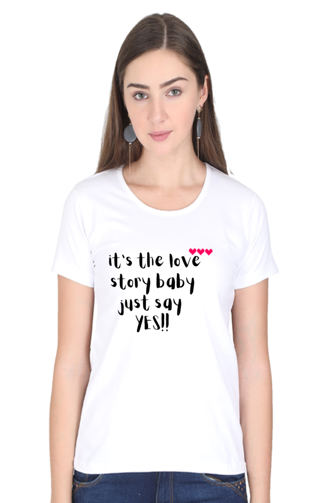 "Love story by Taylor Swift Tee"-Women