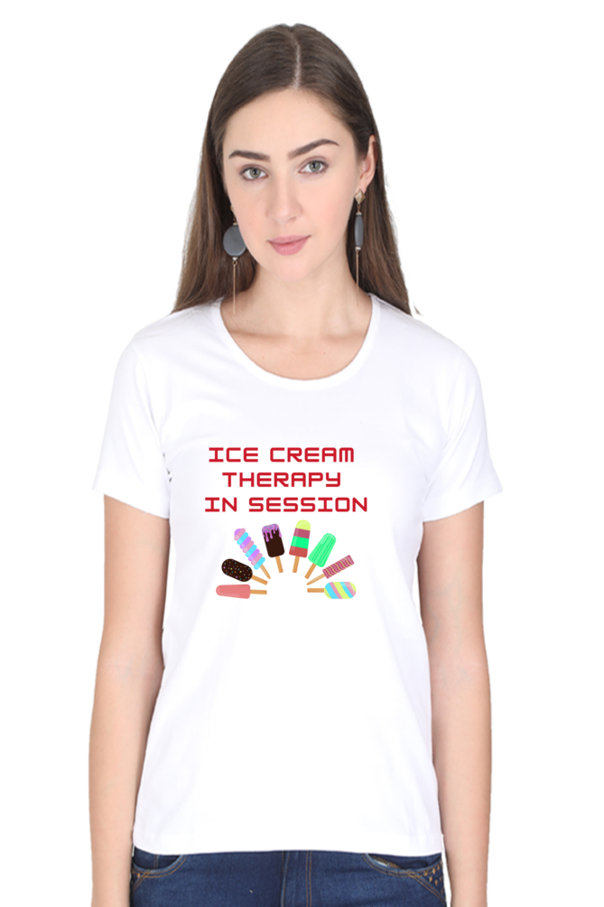 Ice Cream Therapy -Women Tshirt