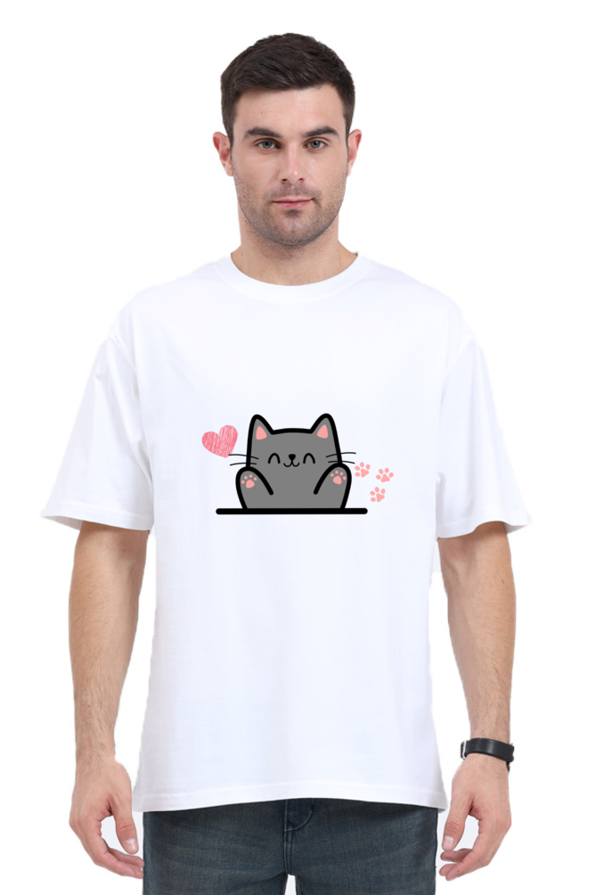 Cute Cat graphics- Oversize Unisex T-shirts