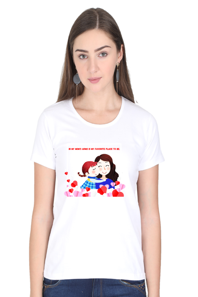 "Mom "-Graphics Cotton Tees"