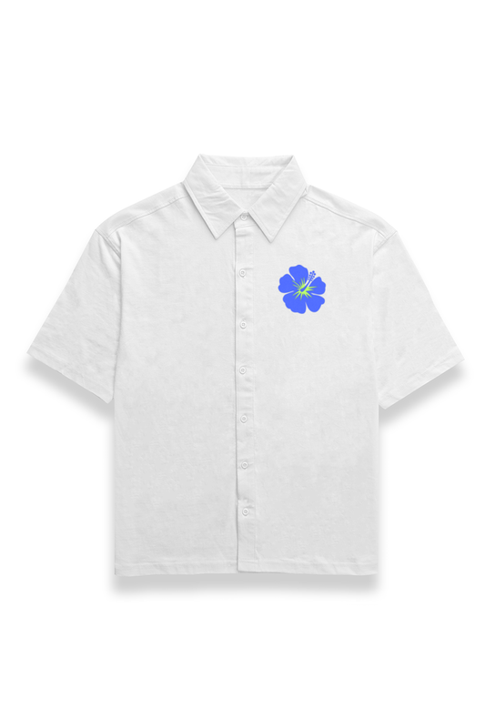 Flower Embroidery - Unisex Oversize T-shirts