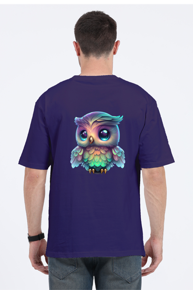 "Hoot " owl graphic - Unisex Oversize Tshirts