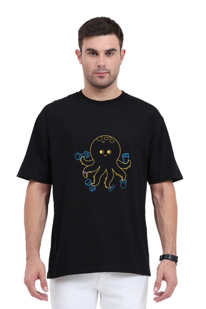 Gym octopus- oversize Unisex T-shirt