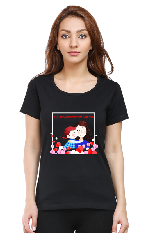 "Mom "-Graphics Cotton Tees"