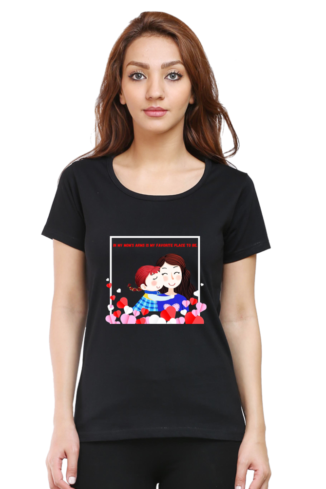 "Mom "-Graphics Cotton Tees"