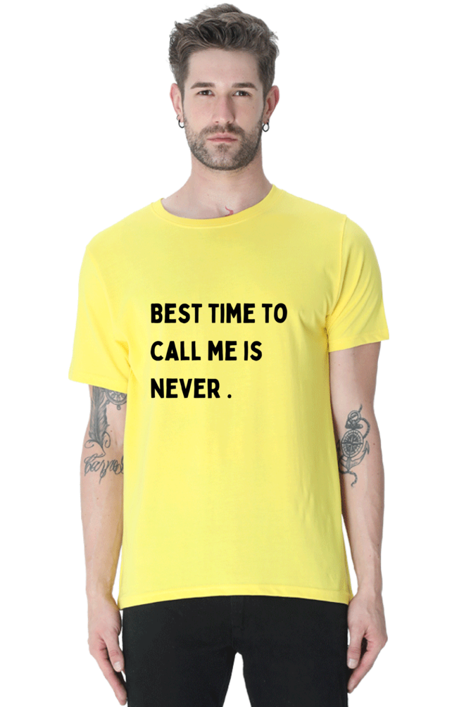 "Call me never"-Xl Men T-shirts