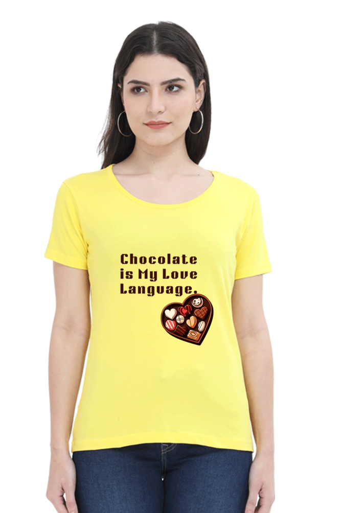 Chocolate Love- Women Tshirts