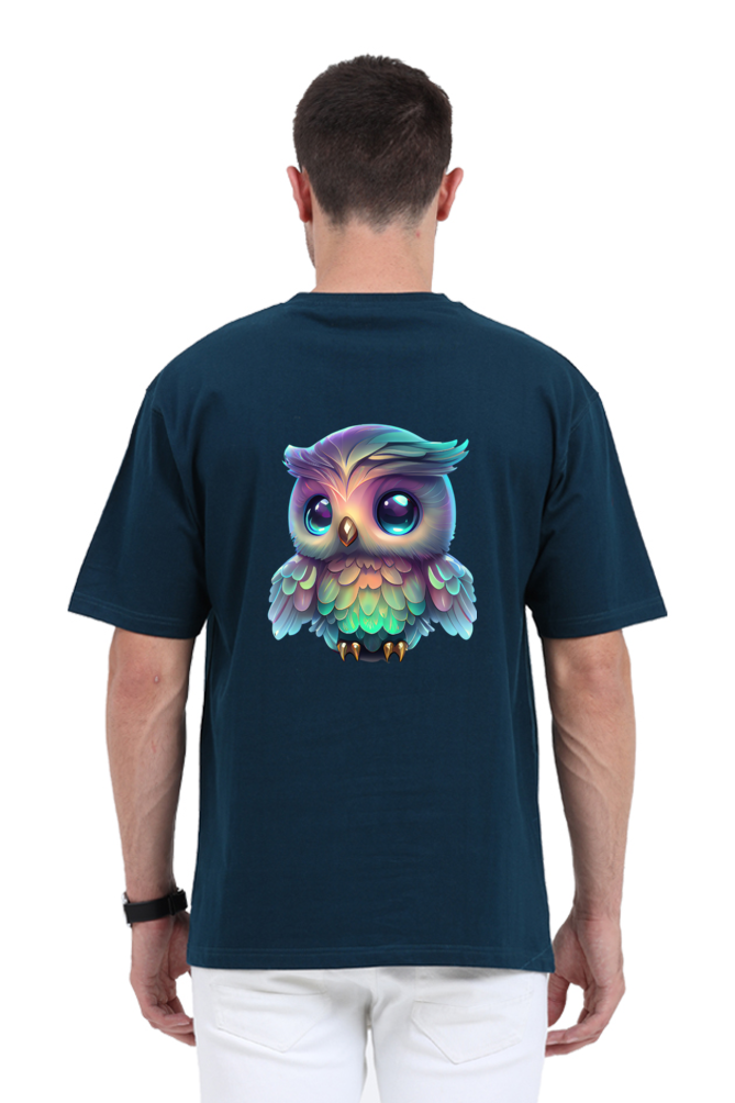 "Hoot " owl graphic - Unisex Oversize Tshirts