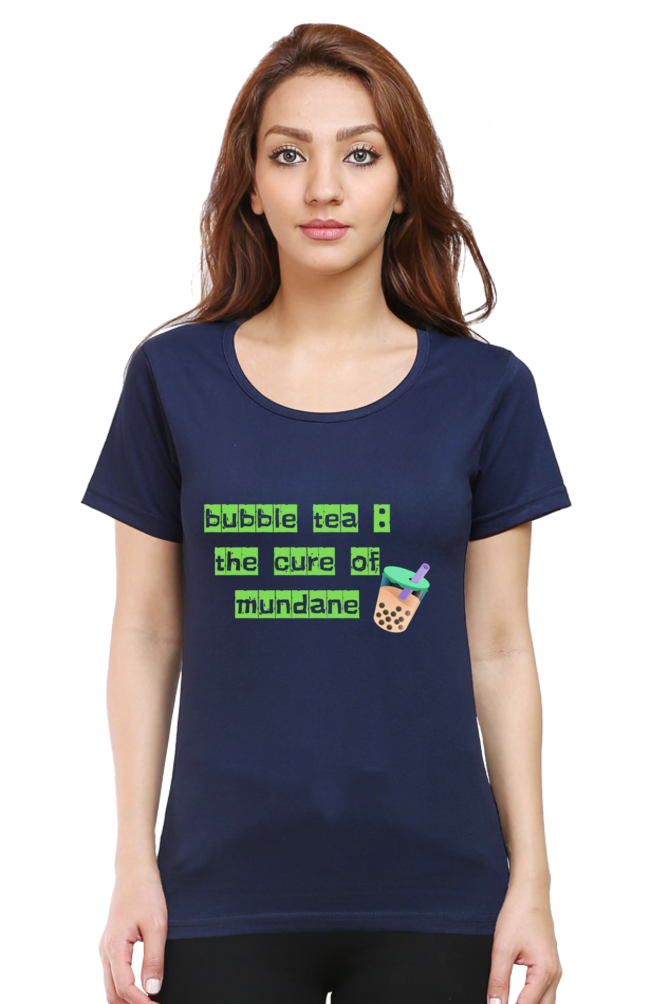 "Brewed to Perfection: Bubble Tea Lovers Tee"-Women