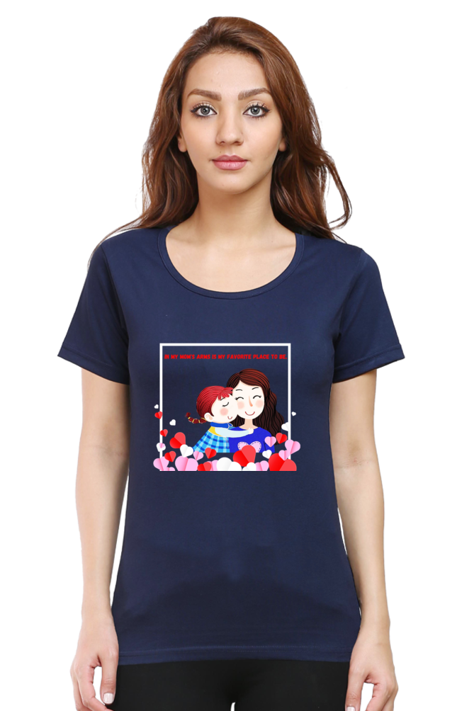 "Mom "-Graphics Cotton Tees"