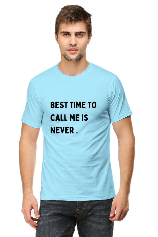 "Call me never"-Xl Men T-shirts