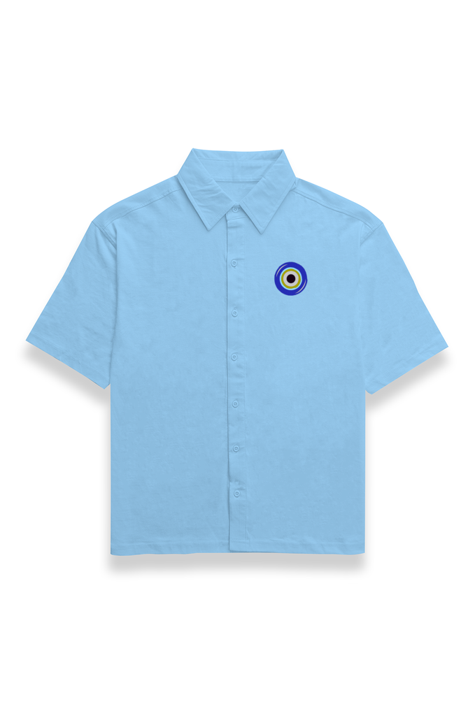 "Evil Eye " Embroidery - Unisex Oversize Shirt