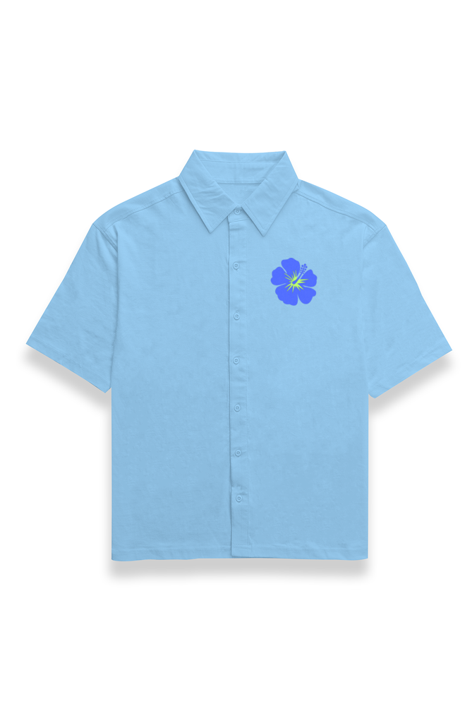 Flower Embroidery - Unisex Oversize T-shirts