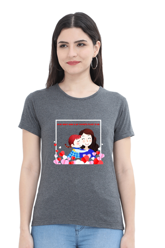 "Mom "-Graphics Cotton Tees"