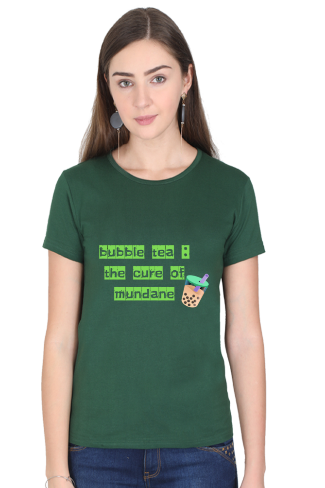 "Brewed to Perfection: Bubble Tea Lovers Tee"-Women