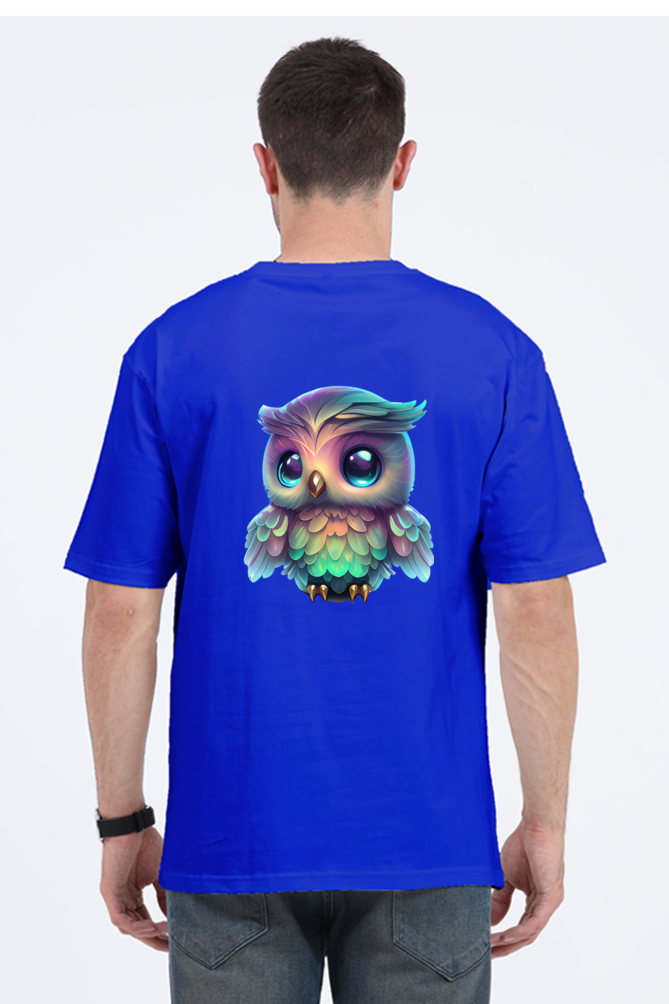 "Hoot " owl graphic - Unisex Oversize Tshirts