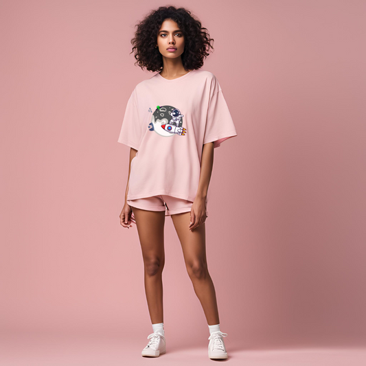 Dancing Astronaut graphics- Oversize Unisex T-shirts