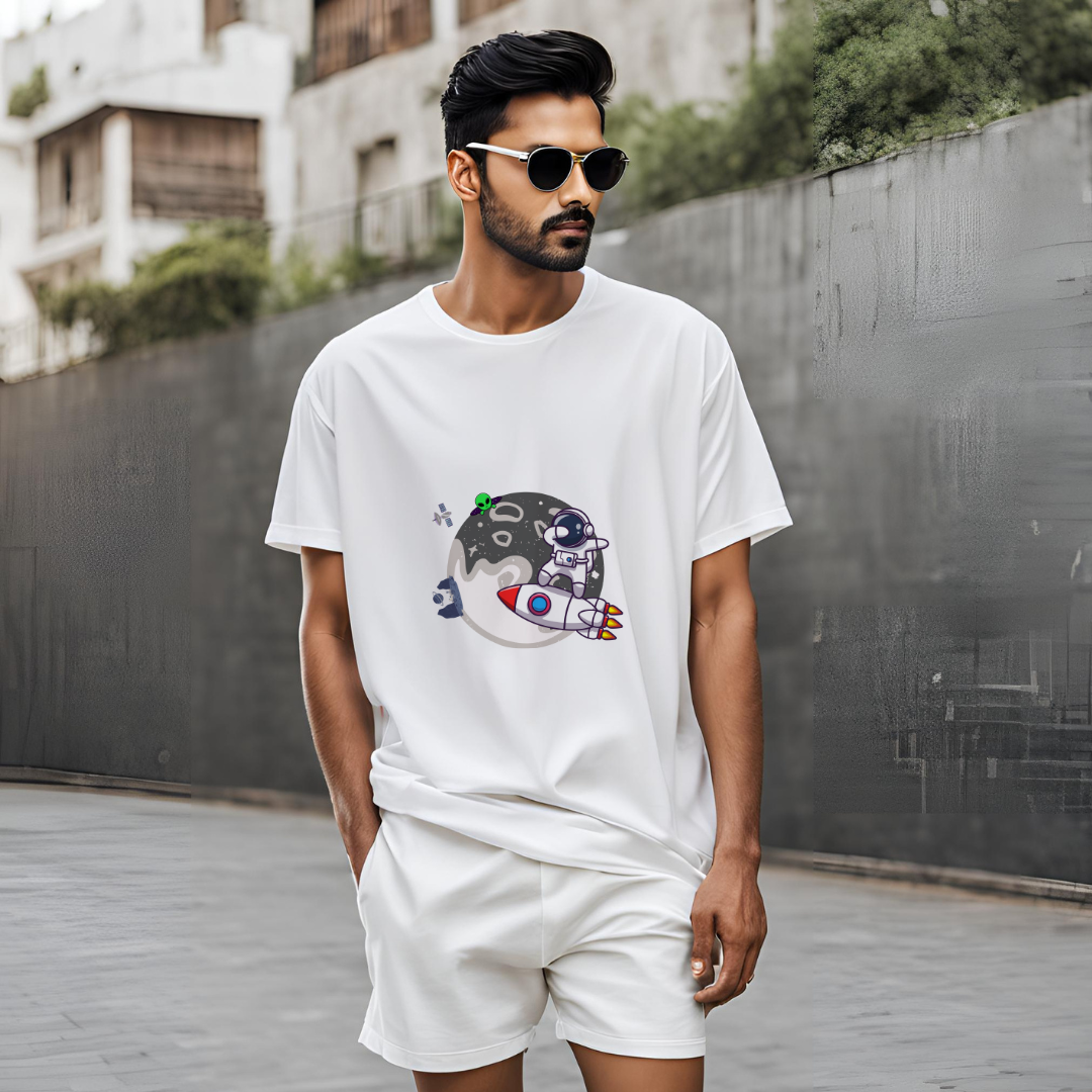 Dancing Astronaut graphics- Oversize Unisex T-shirts