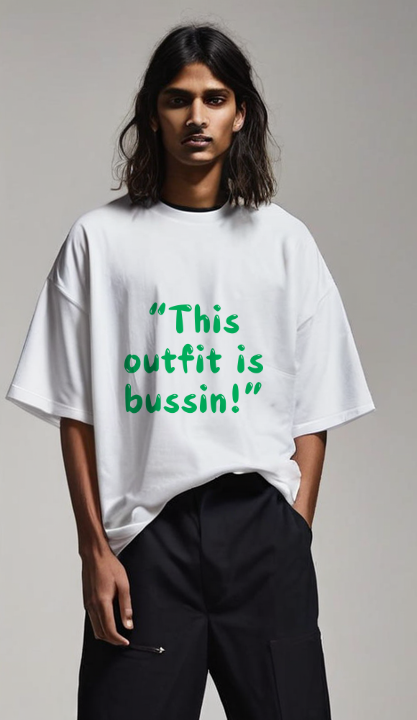 Unisex Oversize Tees with Gen Z Slang