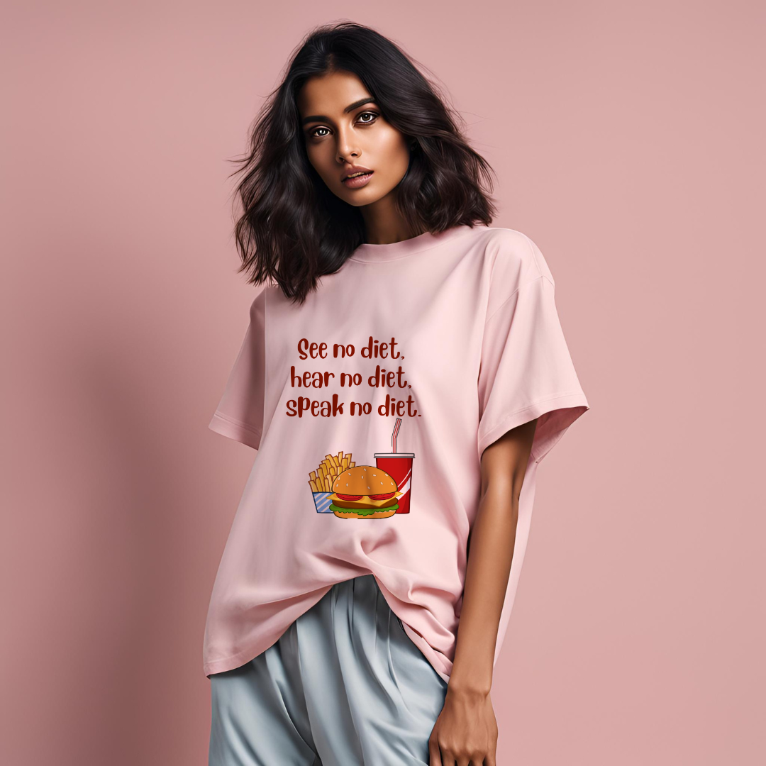 No Diet -Unisex Oversize T shirt