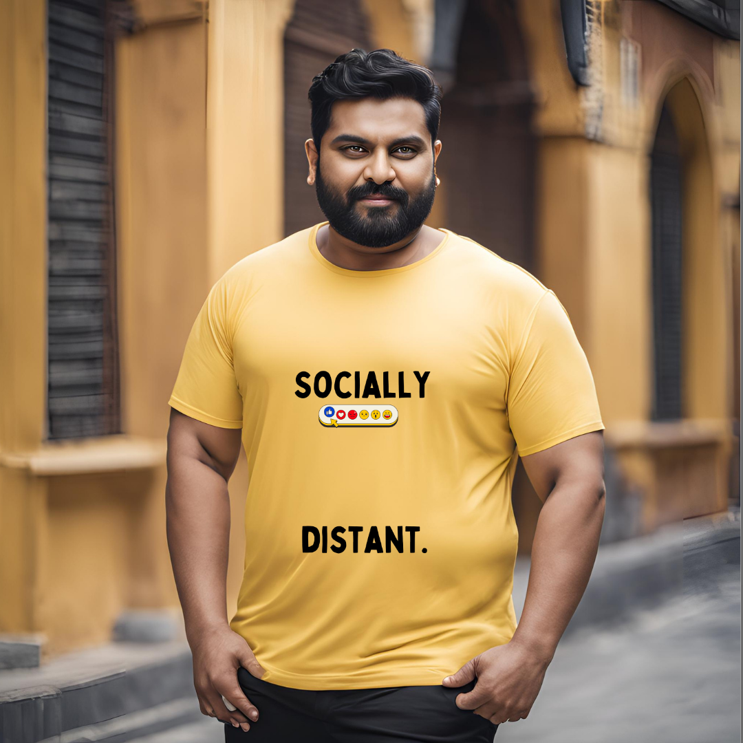 "Socially Distant"-XL Men T-shirt