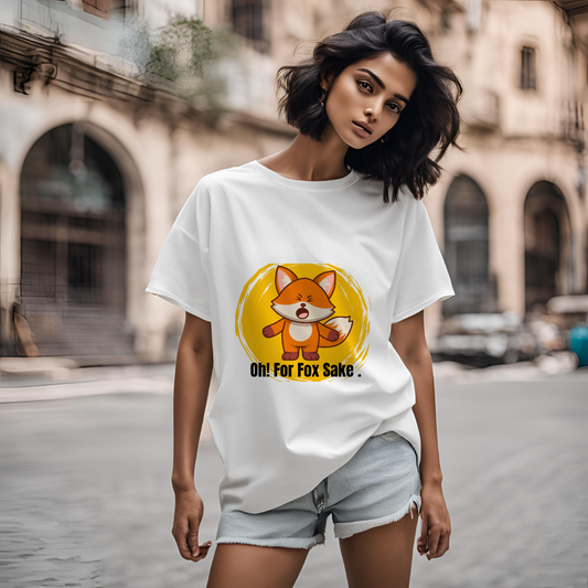 Oh! for the fox sake -Unisex Oversize T-shirt