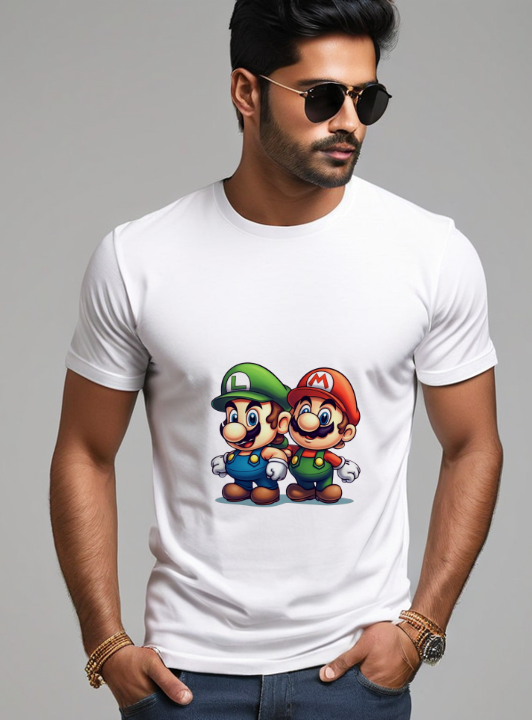 Mario bros graphic-T-shirt  Men