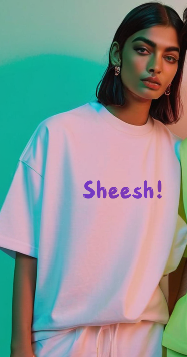 Unisex Oversize Tees with Gen Z Slang