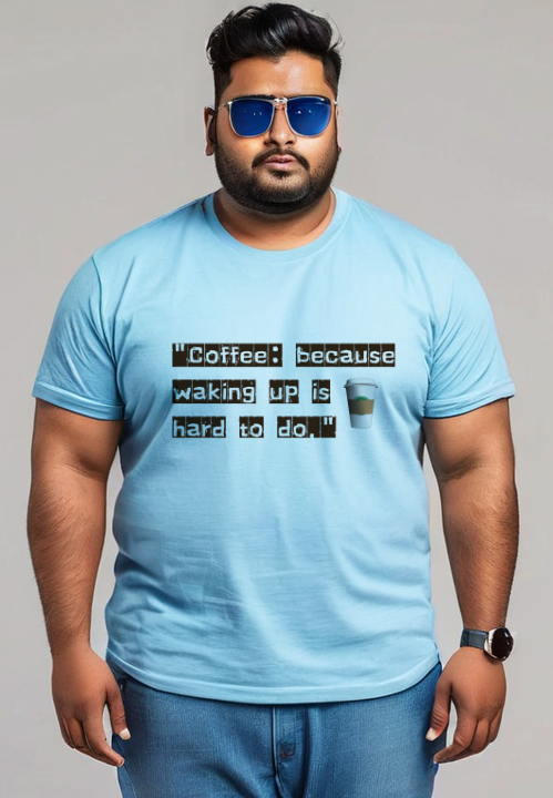 "XL Comfort: Trendy Cotton T-Shirts for Extra Large Sizes"-Men