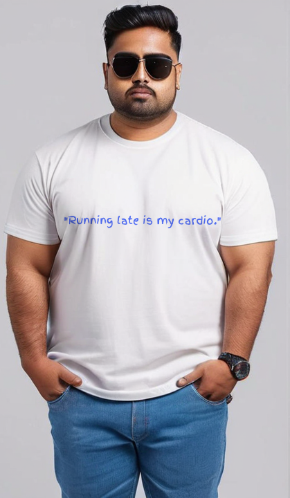 "XL Comfort: Trendy Cotton T-Shirts for Extra Large Sizes"-Men